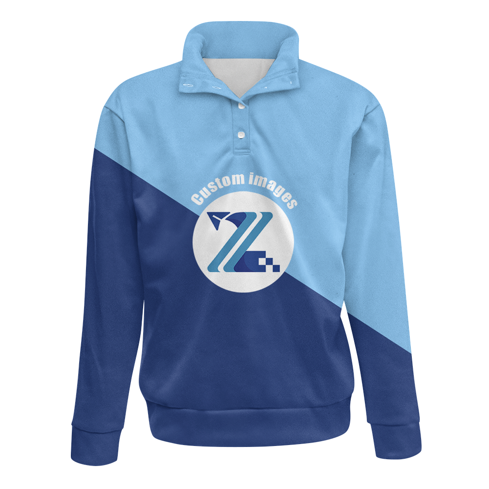 Stand collar sweatshirt