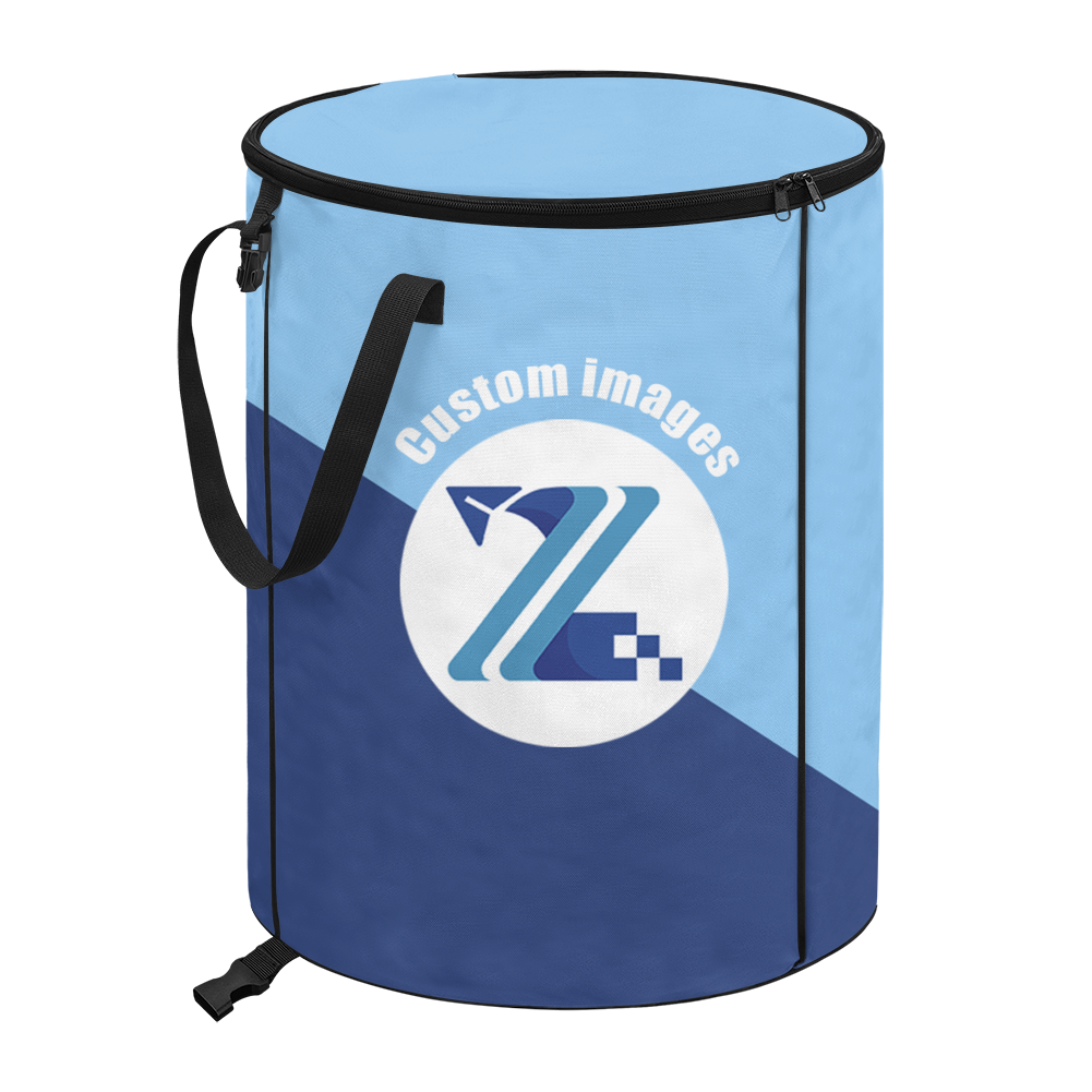 Outdoor foldable trash can