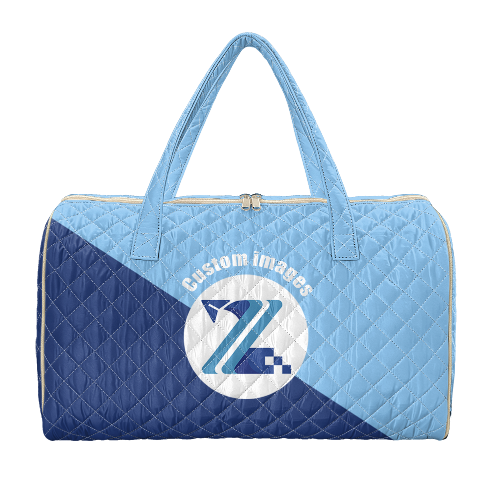 Simple quilted luggage bag