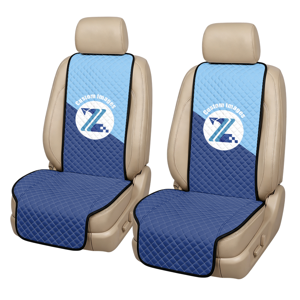 Embroidered front car seat cushion 2-piece set